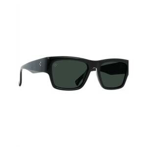 NEW RAEN OPTICS men's rufio square sunglasses in recycled black / green polarize